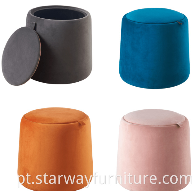 Storable Fabric Stool